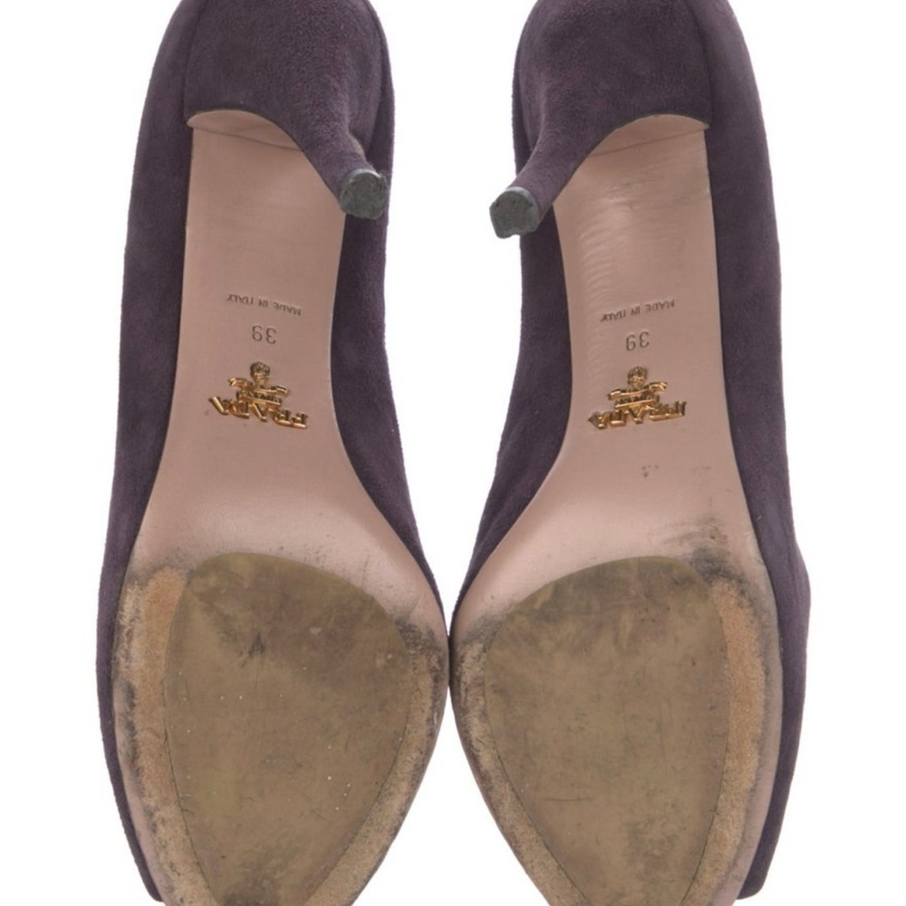 Prada Purple Stiletto Heels with Suede Finish - Size 39 - Picture 6 of 7